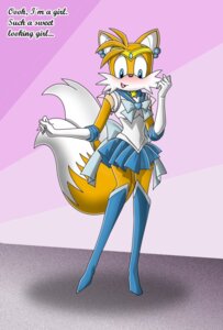 Rating: Safe Score: 0 Tags: 5_fingers ami_mizuno anthro anthrofied armwear big_eyes big_head biped black_nose blue_bottomwear blue_clothing blue_eyes blush boots bottomwear brooch canid canine clothed clothing cosplay crossdressing crossover crossover_cosplay dipstick_tail e621 ear_piercing elbow_gloves english_text femboy fingers footwear fox front_view fully_clothed fur gloves handwear knee_boots knee_highs legwear looking_down male mammal markings miles_prower multi_tail multicolored_tail open_mouth open_smile orange_body orange_fur piercing plushdragon raised_tail sailor_mercury sailor_moon_(series) sega shoes skirt smile solo sonic_the_hedgehog_(series) standing tail tail_markings text toony topwear white_body white_clothing white_fur white_topwear User: bunchy7s
