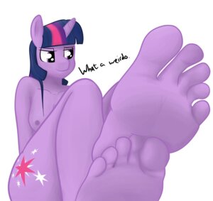 Rating: Questionable Score: 0 Tags: 2013 5_toes anthro anthrofied breasts companioncube cutie_mark dialogue digital_media_(artwork) e621 english_text equid equine feet female foot_focus friendship_is_magic fur hair hasbro hi_res hindpaw horn humanoid_feet mammal multicolored_hair my_little_pony mythological_creature mythological_equine mythology paws plantigrade purple_body purple_eyes purple_fur purple_hair simple_background soles solo text toes twilight_sparkle_(mlp) two_tone_hair unicorn white_background User: bunchy7s