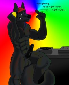 Rating: Explicit Score: 0 Tags: abs anthro balls biceps big_muscles big_penis black_body black_fur black_nose black_penis canid canine canis clothing disc_jockey e621 electronics english_text erection fur genitals green_eyes headgear headkerchief headphones headwear hi_res kerchief linkin_monroe looking_at_viewer lupine_assassin male mammal muscular muscular_anthro muscular_male music naturally_unclothed nude pecs penis rainbow rainbow_background record red_kerchief simple_background solo tail text wolf User: bunchy7s