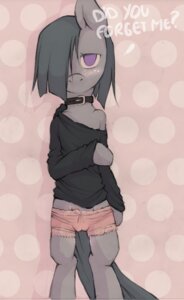 Rating: Questionable Score: 0 Tags: anthro anthrofied blush camel_toe clothing collar conditional_dnp e621 earth_pony equid equine female friendship_is_magic hasbro horse mammal marble_pie_(mlp) my_little_pony panties pony solo tail underwear whisperingfornothing User: bunchy7s