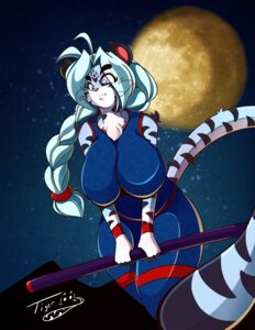 Rating: Safe Score: 0 Tags: anthro big_breasts blue_eyes breasts clothing digital_media_(artwork) e621 felid female full_moon hair huge_breasts long_hair mammal melee_weapon minina moon night outside pantherine polearm solo staff stripes tiger tiger1001 tight_clothing weapon white_hair User: bunchy7s