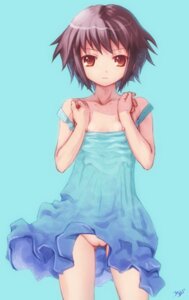 Rating: Explicit Score: 0 Tags: clothing dress female flat_chest high_resolution kobayashi_yuji kobayashi_yuuji nagato_yuki nipple_slip nipples no_bra no_panties orange_eyes purple_hair pussy rule34 short_hair solo standing strap_slip suzumiya_haruhi_no_yuuutsu uncensored yuji User: bunchy7s