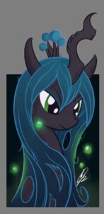 Rating: Safe Score: 0 Tags: 2012 alpha_channel arthropod bust_portrait changeling_(mlp) e621 female friendship_is_magic green_eyes green_hair hair hasbro hi_res horn my_little_pony portrait ppdraw queen_chrysalis_(mlp) signature simple_background solo User: bunchy7s