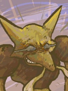 Rating: Safe Score: 0 Tags: 3:4 abstract_background alakazam ambiguous_gender anthro digital_media_(artwork) e621 generation_1_pokemon grin looking_at_viewer low_res nintendo pokemon pokemon_(species) rocket_grunt_(artist) smile solo User: bunchy7s