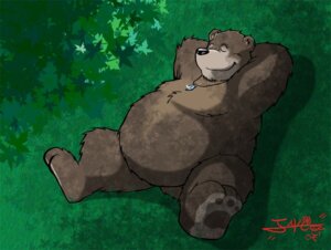 Rating: Safe Score: 0 Tags: 2007 american_black_bear bear belly black_bear detailed_background e621 eyes_closed grass jakegr jewelry krystalgazer male mammal necklace nude outside overweight overweight_male plant solo toony ursine User: bunchy7s