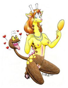Rating: Explicit Score: 0 Tags: 2007 anthro breasts color female female_only fur furry game_freak girafarig giraffe hand_mirror holding horns kirinriki kneeling lady_machoke necklace nintendo nude pok&eacute;mon_(species) pokemon pokemon_(species) pokemon_gsc rule34 solo source_request tagme tail User: bunchy7s