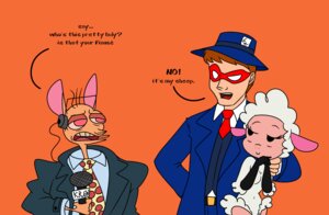 Rating: Safe Score: 0 Tags: accessory anthro bell bovid canid canine canis caprine chihuahua clothing crossover domestic_dog domestic_sheep droopy_(series) e621 electronics embarrassed english_text female fur group hat headgear headwear leggy_lamb male mammal metro-goldwyn-mayer microphone necktie nickelodeon ren_and_stimpy ren_höek sheep sheep_wrecked text toy_dog unknown_artist white_body white_fur User: bunchy7s