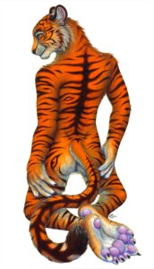 Rating: Explicit Score: 0 Tags: 2013 5_toes anthro backsack balls biped butt claws e621 feet felid foot_focus fur genitals hi_res hindpaw kneeling male mammal nude orange_body orange_fur pantherine pawpads paws phantasmic plantigrade rear_view simple_background soles solo tiger toes whiskers white_background User: bunchy7s
