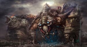 Rating: Safe Score: 0 Tags: amazing_background ambiguous_gender bridge castle city cloud detailed detailed_background duo e621 feral macro madlabs monster mountain outside sky volcano water waterfall User: bunchy7s