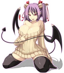 Rating: Questionable Score: 0 Tags: 2010 absolute_territory bare_shoulders bat_wings big_breasts black_clothing black_legwear bodily_fluids bottomless breasts cleavage clothed clothing clothing_pull curvy_figure demon e621 female hair heart_symbol hi_res huge_breasts humanoid humanoid_pointy_ears kneeling legwear membrane_(anatomy) membranous_wings naughty_face not_furry open_mouth pointy_ears psyg2 pupils purple_hair red_eyes ribbed_clothing ribbed_sweater saliva seductive simple_background slit_pupils solo spade_tail spread_legs spreading sweater sweater_only tail teasing thigh_highs tongue topwear topwear_only undressing voluptuous white_background wide_hips wings User: bunchy7s