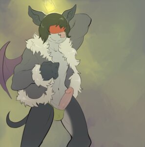 Rating: Explicit Score: 0 Tags: anthro bat biped blindfold bulge clothed clothing crown e621 erection fangs fur fur_trim_(clothing) genitals grey_body grey_fur hair hand_behind_head harlem headgear humanoid_hands jacket male mammal membrane_(anatomy) membranous_wings partially_clothed penis short_hair smile solo standing tail teeth thong topwear underwear wings User: bunchy7s