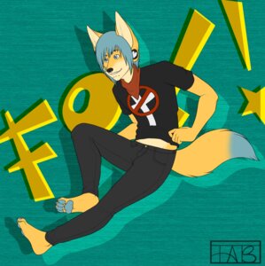 Rating: Safe Score: 0 Tags: anthro barefoot biped black_nose blue_eyes bottomwear canid canine clothed clothing dipstick_tail e621 ear_piercing facial_piercing feet fox fully_clothed gallowstyphoon hi_res lip_piercing male mammal markings nose_piercing nose_ring pants piercing ring_piercing scarf septum_piercing shirt solo tail tail_markings topwear User: bunchy7s