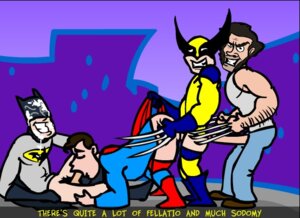 Rating: Explicit Score: 0 Tags: batman batman_(bruce_wayne) batman_(series) bruce_wayne clark_kent crossover dc dc_comics gay james_howlett kal-el male male_only marvel marvel_comics multiple_males rule34 straight_hair superman superman_(clark_kent) superman_(series) tagme the_ultimate_orgy uncensored wolverine_(x-men) x-men yaoi User: bunchy7s