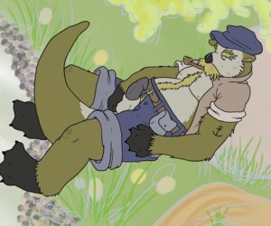 Rating: Explicit Score: 0 Tags: 6:5 animal_genitalia anthro blueballs bottomwear clothing e621 erection facial_hair genitals hat headgear headwear male mammal mustache mustelid otter pants penis pipe sea sheath smoking_pipe solo tail tattoo water User: bunchy7s