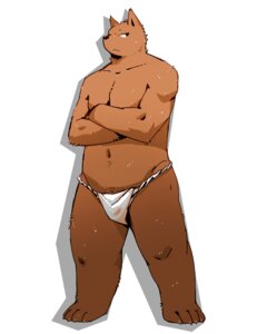Rating: Safe Score: 0 Tags: anthro asian_clothing barefoot biped black_nose brown_body brown_fur canid canine claws clothed clothing crossed_arms e621 east_asian_clothing feet fffffolder frown fundoshi fur hi_res japanese_clothing looking_aside male mammal simple_background skimpy solo standing topless underwear white_background User: bunchy7s