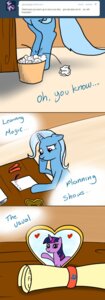 Rating: Safe Score: 0 Tags: blue_body blue_fur blue_hair e621 english_text equid equine female feral friendship_is_magic fur glowing hair hasbro hi_res horn letter loose_feather mammal multicolored_hair my_little_pony mythological_creature mythological_equine mythology photo purple_body purple_eyes purple_fur purple_hair quill scroll solo tail text theparagon trixie_(mlp) twilight_sparkle_(mlp) two_tone_hair unicorn User: bunchy7s Rating: Safe Score: 0 Tags: blue_body blue_fur blue_hair e621 english_text equid equine female feral friendship_is_magic fur glowing hair hasbro hi_res horn letter loose_feather mammal multicolored_hair my_little_pony mythological_creature mythological_equine mythology photo purple_body purple_eyes purple_fur purple_hair quill scroll solo tail text theparagon trixie_(mlp) twilight_sparkle_(mlp) two_tone_hair unicorn User: bunchy7s