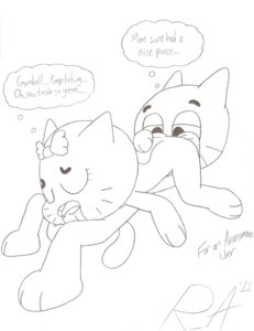 Rating: Explicit Score: 0 Tags: anthro domestic_cat feline female furry gumball_watterson nicole_watterson random_anon rule34 straight_hair tagme the_amazing_world_of_gumball User: bunchy7s
