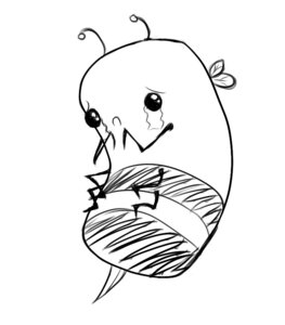 Rating: Safe Score: 0 Tags: ambiguous_gender arthropod bee black_and_white black_eyes e621 feral hakijagu1 hymenopteran insect insect_wings monochrome sad simple_background solo white_background wings User: bunchy7s