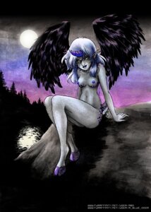 Rating: Questionable Score: 0 Tags: abluedeer animal_humanoid asatru blue_hair breasts demon e621 feathered_wings feathers female hair hooves horn humanoid moon nipples non-mammal_nipples nude sitting solo traditional_media_(artwork) wings User: bunchy7s