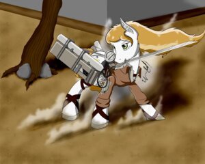 Rating: Safe Score: 0 Tags: 2013 5:4 attack_on_titan belt blonde_hair clothing crossover e621 equid equine fur green_eyes greyshaa hair hasbro hi_res horse jacket male mammal melee_weapon my_little_pony plant pony smoke solo sword tan_hair topwear tree weapon white_body white_fur User: bunchy7s