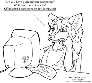 Rating: Safe Score: 0 Tags: 2002 anthro arm_support black_and_white canid canine computer e621 electronics english_text fox foxxfire foxxfire_(character) humor leaning_on_elbow male mammal monitor monochrome pornography solo text the_truth url User: bunchy7s Rating: Safe Score: 0 Tags: 2002 anthro arm_support black_and_white canid canine computer e621 electronics english_text fox foxxfire foxxfire_(character) humor leaning_on_elbow male mammal monitor monochrome pornography solo text the_truth url User: bunchy7s