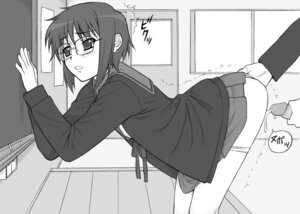 Rating: Explicit Score: 0 Tags: after_sex bent_over blush cardigan clothing cum cum_inside female glasses male monochrome nagato_yuki panties panty_pull penis rule34 school_uniform seifuku serafuku sex shichimenchou short_hair side_view skirt skirt_lift straight suzumiya_haruhi_no_yuuutsu uncensored underwear User: bunchy7s