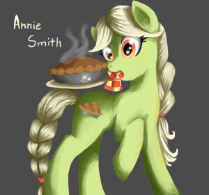 Rating: Safe Score: 0 Tags: cutie_mark dessert e621 earth_pony equid equine female feral food friendship_is_magic granny_smith_(mlp) grey_hair hair hasbro horse mammal my_little_pony orange_eyes pastry pie pony quadruped rubi-one-chan solo tail young young_feral User: bunchy7s