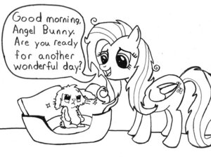 Rating: Safe Score: 0 Tags: angel_(mlp) duo e621 english_text equid equine feathered_wings feathers female feral fluttershy_(mlp) friendship_is_magic hasbro lagomorph leporid male mammal monochrome my_little_pony mythological_creature mythological_equine mythology pegasus quadruped rabbit samueleallen simple_background tail text tousled white_background wings User: bunchy7s