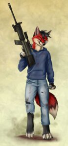 Rating: Safe Score: 0 Tags: 4_toes anthro biped black_hair black_nose blood bodily_fluids canid canine claws clothed clothing dipstick_tail e621 feet fox full-length_portrait fur gun hair korrok male mammal markings multicolored_tail pipe_bomb portrait ranged_weapon red_body red_fur rifle scope signature sniper_rifle solo standing tail tail_markings toe_claws toes torn_clothing weapon User: bunchy7s Rating: Safe Score: 0 Tags: 4_toes anthro biped black_hair black_nose blood bodily_fluids canid canine claws clothed clothing dipstick_tail e621 feet fox full-length_portrait fur gun hair korrok male mammal markings multicolored_tail pipe_bomb portrait ranged_weapon red_body red_fur rifle scope signature sniper_rifle solo standing tail tail_markings toe_claws toes torn_clothing weapon User: bunchy7s