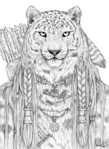 Rating: Safe Score: 0 Tags: 2009 anthro arrow_(weapon) braided_hair celtic cloisonne cross cross_necklace e621 feathers felid fur futhark glyphs hair half-length_portrait jewelry leather male mammal markings monochrome necklace norse_runes pendant pigtails portrait quiver_(object) ranged_weapon runes simple_background simul solo spots spotted_body spotted_fur sun_cross weapon whiskers white_background User: bunchy7s