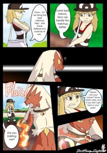 Rating: Safe Score: 0 Tags: adonis_(redimplight) angry anthro avian bird blaziken blazikenite blonde_hair blue_eyes breasts brown_eyes cherry_the_trainer_(redimplight) clothing collar comic digital_media_(artwork) duo e621 english_text female female_human fire gem generation_3_pokemon hair hi_res human male male_anthro mammal mega_evolution mega_stone mega_stone_collar muscular nintendo open_mouth pokemon pokemon_(species) pokemon_speak red_body redimplight smile surprised tan_eyes text yellow_sclera User: bunchy7s