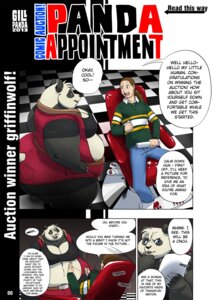 Rating: Safe Score: 0 Tags: anthro bear biped blue_eyes breasts chair clothed clothing colored comic dialogue duo e621 english_text female female_anthro furniture giant_panda gillpanda gillpanda_(character) greeting hi_res human male mammal overweight overweight_anthro speech_bubble tail text topwear User: bunchy7s