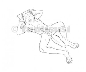 Rating: Explicit Score: 0 Tags: anthro balls biped black_and_white canid canine canis distracting_watermark e621 erection front_view full-length_portrait genitals karlos knot line_art lying male mammal monochrome nude penis portrait pose simple_background solo tail tuulisusi watermark white_background wolf User: bunchy7s