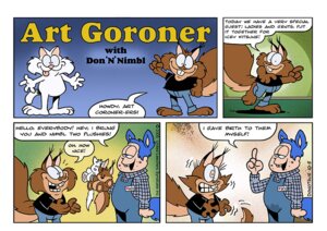 Rating: Safe Score: 0 Tags: animal_humanoid anthro art_coroner border buckteeth cat_humanoid clothed clothing comic dialogue domestic_cat donny_squirrel e621 english_text felid felid_humanoid feline feline_humanoid felis humanoid karri_aronen male mammal mammal_humanoid nimbl_kitty overalls parody plushie rodent sciurid stain style_emulation tail teeth text toony tree_squirrel what white_border User: bunchy7s