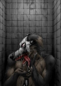 Rating: Explicit Score: 0 Tags: canid canine canis dog_tags domestic_dog e621 male mammal mask nagatsuki nightmare_fuel solo teeth the_strange_show tongue User: bunchy7s