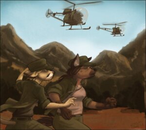 Rating: Safe Score: 0 Tags: 2008 aircraft anthro army bell_47 bell_h-13_sioux clothing cougar detailed_background dog_tags duo e621 eyewear felid feline female glasses gloves_(marking) helicopter hyena male mammal markings mash merystic military mountain outside running spotted_hyena tail uniform vehicle User: bunchy7s Rating: Safe Score: 0 Tags: 2008 aircraft anthro army bell_47 bell_h-13_sioux clothing cougar detailed_background dog_tags duo e621 eyewear felid feline female glasses gloves_(marking) helicopter hyena male mammal markings mash merystic military mountain outside running spotted_hyena tail uniform vehicle User: bunchy7s
