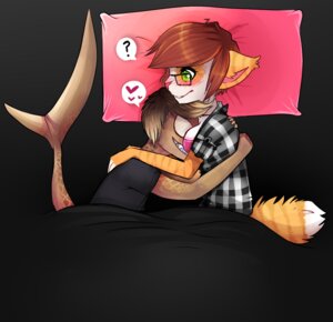 Rating: Safe Score: 0 Tags: 2014 anthro aquatic bed blush breasts clothing cuddling d1sazt3rmast3r dance2forget domestic_cat duo e621 eyewear felid feline felis female fish fur furniture glasses green_eyes hair luxie male mammal pillow requiem_shark romantic romantic_couple shark teeth tiger_shark User: bunchy7s