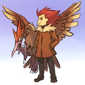 Rating: Safe Score: 0 Tags: 1:1 ahoge alternate_species ambiguous_feral ambiguous_gender avian beak bird bottomwear clothed clothing coat cosplay duo e621 fearow feathered_crest feathered_wings feathers feral fully_clothed generation_1_pokemon hair head_crest hitec human humanized male mammal nintendo pants pokemon pokemon_(species) red_eyes red_hair spiky_hair tail tail_feathers topwear wings User: bunchy7s Rating: Safe Score: 0 Tags: 1:1 ahoge alternate_species ambiguous_feral ambiguous_gender avian beak bird bottomwear clothed clothing coat cosplay duo e621 fearow feathered_crest feathered_wings feathers feral fully_clothed generation_1_pokemon hair head_crest hitec human humanized male mammal nintendo pants pokemon pokemon_(species) red_eyes red_hair spiky_hair tail tail_feathers topwear wings User: bunchy7s