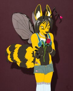 Rating: Safe Score: 0 Tags: 2010 4:5 anthro arthropod bee canid canine e621 femboy flower fox fur heart_symbol holding_flower holding_object hybrid hymenopteran insect insect_wings jewelry licking male mammal multi_tail necklace plant rose_(flower) sneakerfox solo tail tongue tongue_out wings yellow_body yellow_fur User: bunchy7s
