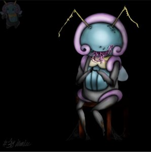 Rating: Questionable Score: 0 Tags: ambiguous_gender berriessparrowmouse black_background creepy e621 feral furniture generation_3_pokemon grin illumise looking_at_viewer nightmare_fuel nintendo open_mouth pokemon pokemon_(species) simple_background sitting smile solo spider_web stool what User: bunchy7s