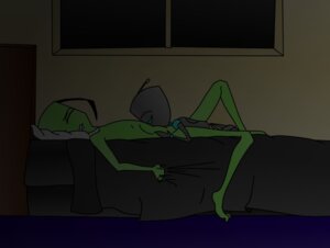 Rating: Explicit Score: 0 Tags: bed closed_mouth completely_naked completely_nude eyebrows eyes gir_(invader_zim) green_skin invader_zim male naked nickelodeon night night_sky nude on_bed robot rule34 smooth_skin tagme zim User: bunchy7s