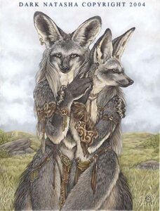 Rating: Safe Score: 0 Tags: 2004 anthro bat-eared_fox black_nose canid canine dark_natasha duo e621 female fox fur hair low_res male male/female mammal mullet nature outside signature standing tail User: bunchy7s