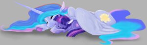 Rating: Safe Score: 0 Tags: 2013 bri-sta crown duo e621 english_text equid equine eyes_closed feathered_wings feathers female feral friendship_is_magic fur grey_background hair hasbro headgear hi_res horn mammal multicolored_hair my_little_pony mythological_creature mythological_equine mythology princess princess_celestia_(mlp) purple_body purple_fur purple_hair royalty simple_background sleeping tail text twilight_sparkle_(mlp) two_tone_hair unicorn white_body white_fur winged_unicorn wings User: bunchy7s