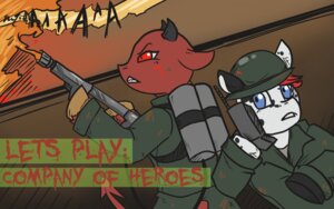 Rating: Questionable Score: 0 Tags: 16:10 2012 armor blood blue_eyes bodily_fluids brick_phone cellphone company_of_heroes duo e621 electronics english_text equid equine female fire flamethrower flux hasbro headgear helmet hi_res holding_object holding_phone horn horse lucy_(captain_courage) male mammal mud my_little_pony parody phone phone_call radio ranged_weapon red_eyes sega tail text unavailable_at_source unknown_artist war weapon widescreen User: bunchy7s