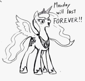 Rating: Safe Score: 0 Tags: 2014 cutie_mark e621 equid equine feathered_wings feathers female friendship_is_magic greyscale hasbro history's_greatest_monster horn mammal monday monochrome my_little_pony mythological_creature mythological_equine mythology princess_luna_(mlp) simple_background solo tebasaki the_truth traditional_media_(artwork) winged_unicorn wings User: bunchy7s