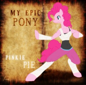 Rating: Safe Score: 0 Tags: anthro anthrofied bandage breasts e621 earth_pony english_text equid equine female friendship_is_magic hair hasbro horse mammal martial_arts my_epic_pony my_little_pony navel pink_hair pinkie_pie_(mlp) pony ryuukiba simple_background solo tail text toony User: bunchy7s