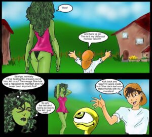 Rating: Questionable Score: 0 Tags: 1boy 1girls avengers color comic crossover dialogue everfire female genki green_hair green_skin hulk_(series) male marvel marvel_comics monster_farm monster_rancher rule34 she-hulk speech_bubble tagme thought_bubble User: bunchy7s