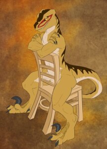 Rating: Safe Score: 0 Tags: 3_fingers 4_toes anthro barefoot biped chair claws countershade_tail countershading crossed_arms demicoeur dewclaw digital_media_(artwork) digitigrade dinosaur dromaeosaurid e621 fangs feet finger_claws fingers furniture looking_aside looking_at_viewer male multicolored_body no_sclera nude on_chair prehistoric_species pupils reptile saurischian scalie scuted_feet scuted_hands scutes sharp_teeth sickle_claw sitting sitting_backwards sitting_on_chair slit_pupils smile solo straddling_chair tail teeth theredraptor theropod toe_claws toes utahraptor User: bunchy7s