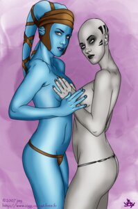 Rating: Questionable Score: 0 Tags: 2007 2girls aayla_secura asajj_ventress dathomiri female female_only interspecies jay_(artist) jedi multiple_females multiple_girls rule34 sith star_wars star_wars:_republic twi'lek uncanny_valley yuri User: bunchy7s