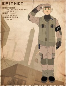 Rating: Safe Score: 0 Tags: 2008 anthro armband clothing e621 english_text epithet felid female_(lore) forage_cap gloves green_eyes handwear j_axer lion male mammal military military_uniform pantherine solo tail text uniform vhyce_siegriede User: bunchy7s